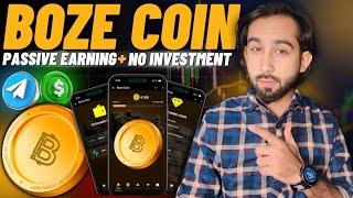  Boze Coin Telegram Revenue Sharing & Passive Earning – No Investment Required! 