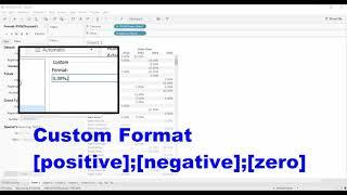 Tableau Tutorial - Show Zeros as Blanks with Custom Number Format