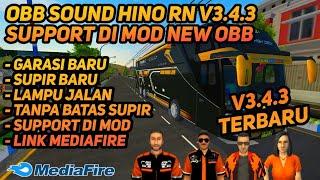 OBB SOUND HINO RN SUPPORT MOD V3.4.3 | TANPA BATAS SUPIR NEW GARASI & SUPIR LINK MEDIAFIRE