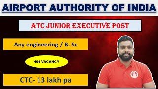 Job Notification Airport Authority Of India (ATC) Junior Executive Post