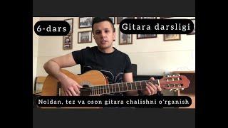 Noldan,Tezva Oson Gitara Chalishni O'rganish[6-dars] Переборы  Gitara darsligi|Гитара дарслиги