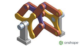 Model, assemble and animate a Schmidt Coupling in Onshape