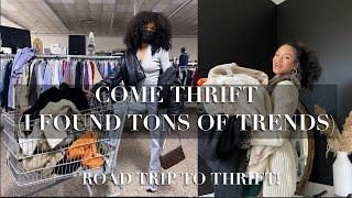 COME THRIFT WITH ME FOR WINTER | TONS OF 2021 TRENDS | STYLING VINTAGE | ITS JUST JHORDAN