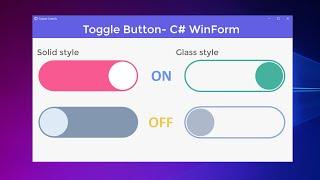 Toggle Button - WinForm C#