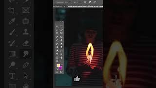 Photoshop (FOGO!) Truque Rápido #shorts #tutorial