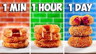 1 minute vs 1 hour vs 1 day onion rings