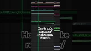 How to make retrowave/synthwave in FLStudio #music #synthwave #producer #shorts