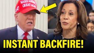 Wow! Trump PUT TO SHAME by Kamala after STUNT GOES WRONG