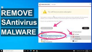 How To Remove SAntivirus On Windows 10 & 11 | Uninstall SEGURAZO Malware