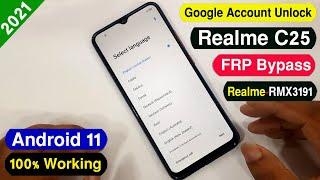 Realme C25 FRP Bypass | Realme C25 (RMX3191) Google Account Remove | Android 11 FRP Unlock  2021 |