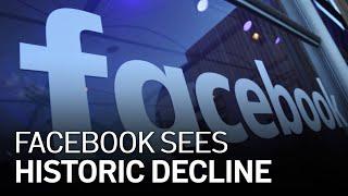 Facebook Sees Historic Decline in Users, Share Value