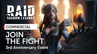 RAID: Shadow Legends | RAID 3rd Anniversary Event | Join The Fight (Official Commercial)