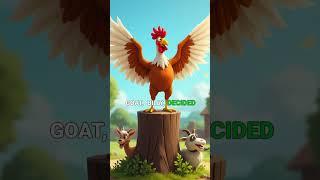 The Rooster’s Alarm Clock | English Story | Funny | Fairy Tale | #shorts #funny  #cartoon