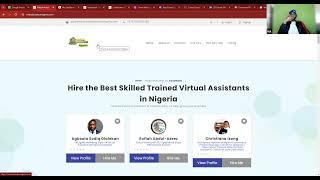 Website Tutorial for Beginner at Virtual Assistant Nigeria