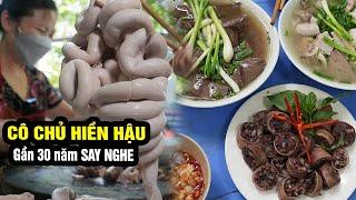 ĂN SẬP QUÁN CHÁO LÒNG Ngon rẻ, miếng TIẾT LUỘC tan chảy #hanoifood