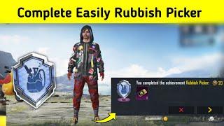 Complete Easily Rubbish Picker Achievement In Bgmi | Pubg Mobile | How To Complete Rubbish Picker