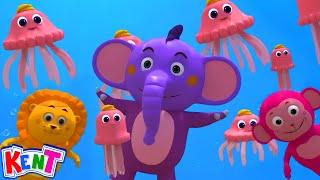 Kent The Elephant - Swim With Sea Animals | Rhymes And Songs For Kids