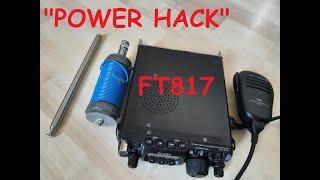 "POWER HACK" Yaesu FT817 QRP- How to 5W with internal battery