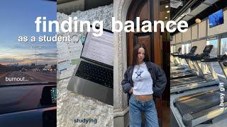 finding balance as a student london vlog, productivity, studying, & burnout ...