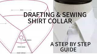 UPDATED VERSION ON HOW TO DRAFT AND SEW A SHIRT COLLAR / STEP BY STEP GUIDE / BEGINNER FRIENDLY