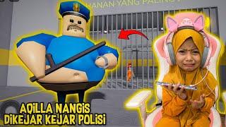 AQILA NANGIS DIKEJAR KEJAR POLISI SEREM | ROBLOX