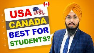 USA   CANADA BEST FOR STUDENTS ? | STUDY VISA UPDATES 2024 | USA CANADA UK