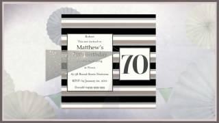 70th Birthday Invitations