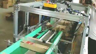 automatic cartons hot melt glue sealing machine linear food grade carton sealer sellador de cajas