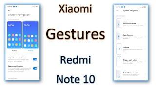 MIUI 12 Enable System Navigation Gestures | Redmi Note 10