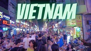 So Many People! Walking at Night in Ho Chi Minh City Vietnam