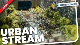 DINGY! Making a realistic dirty urban stream and culvert for my model railway