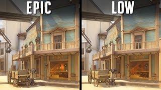 Overwatch - Graphics Comparison | Epic vs Low