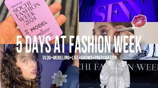 5 days at fashion week/model life,fashion model,vlog model,days model