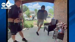 Thief caught on camera stealing package before delivery driver even leaves porch