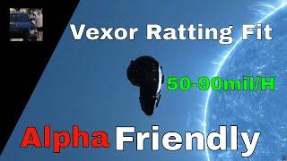 Cheap Alpha Friendly Vexor Ratting Fit for Nullsec Eve Online!!!