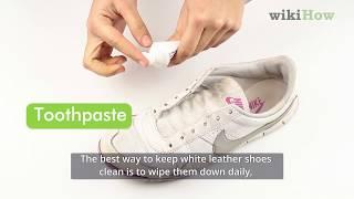 How to Clean White Leather Shoes