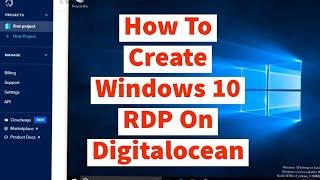 How To Create Windows RDP On Digitalocean