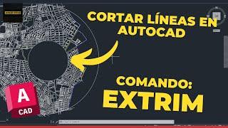 CÓMO CORTAR LÍNEAS EN AUTOCAD - COMANDO EXTRIM