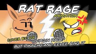 FNF RAT RAGE - Virgin Rage But Pikachu and Eevee Sing it | Pokemon Animation