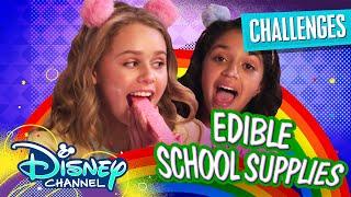 Edible School Supply Challenge  | Ruth & Ruby's Sleepover | Disney Channel