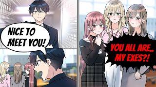 [Manga Dub] I Joined A Company And Found Out My 3 Exes And They Suddenly Pursue Me And.. [RomCom]