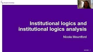 Institutional logics analysis in higher education research