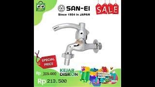 KRAN TAMAN / KERAN AIR SINK TAP WITH COUPLING SANEI Y 30 JSX ORI JAPAN