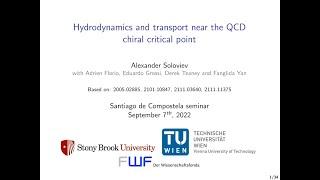 Hydrodynamics and transport near the QCD chiral critical point (Alexander Soloviev)