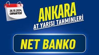 26 Ekim 2024 Cumartesi Ankara At Yarışı Tahminleri