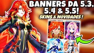 BANNERS DAS PRÓXIMAS ATUALIZAÇÕES, SKINS F2P & ARTEFATOS EM DOBRO