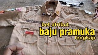 cara pasang bet baju pramuka cewek lengkap