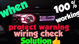 JVC WARNING CHECK WIRING THEN RESET UNIT