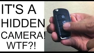 CAN YOUR CAR REMOTE DO THIS? Spy Cam UYIKOO CCD s820 key fob hidden camera review