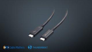 [Intel Certified] Cable Matters 40Gbps Active Thunderbolt 4 Cable